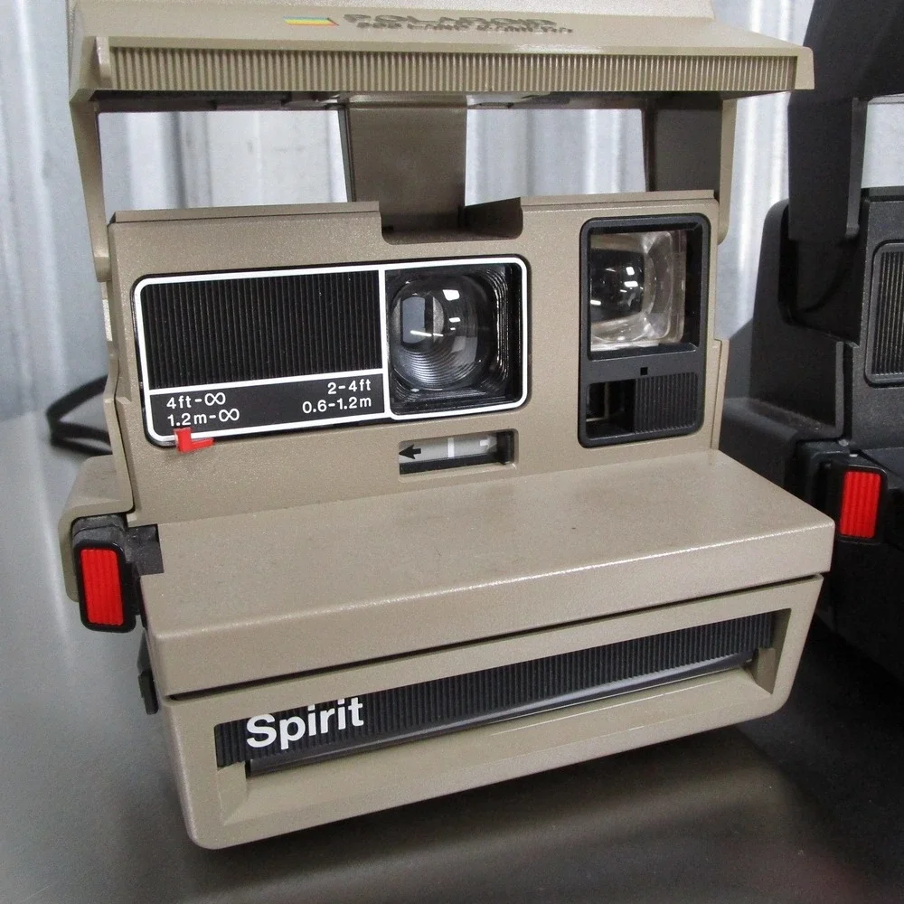Polaroid 600 Land Camera Lot Spirit Tan 640 Black Vintage Instant Cameras READ*
